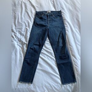 Agolde Dark Blue Skinny/Straight Leg Jeans